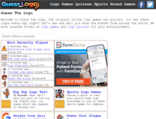 Tablet Screenshot of guessthelogo.com